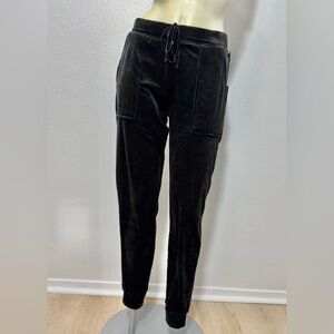 House of Harlow Velour 1960 Nicole Joggers in Black - drawstring - cuffed - NWT